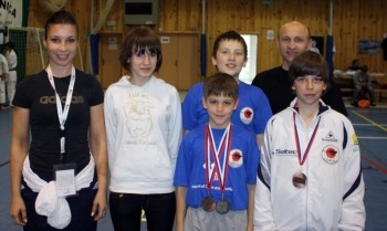 Tri medalje za brežiške karateiste na pokalu Bohinja