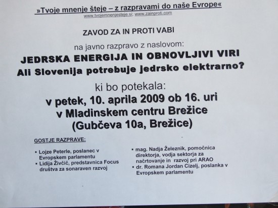 Javna razprava: Jedrska energija in obnovljivi viri - fotogalerija