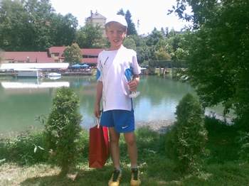 Andraž in Nikita iz Tenis kluba Krško odlično v Novem mestu
