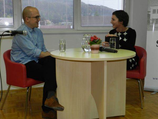 Nejc Gazvoda v sevniški knjižnici