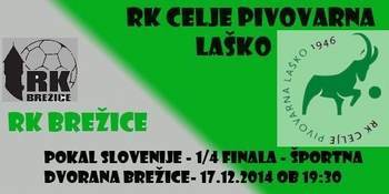 V Brežicah v sredo gostuje ekipa RK Celje Pivovarna Laško
