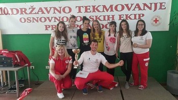 Ekipa učenk OŠ Boštanj – državne prvakinje v prvi pomoči