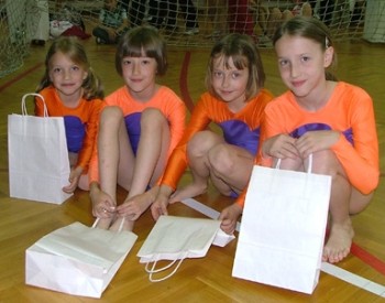 Podmladek GD Rain Krško izpolnil pričakovanja; Zmaga brežiških sokolov v orodni gimnastiki